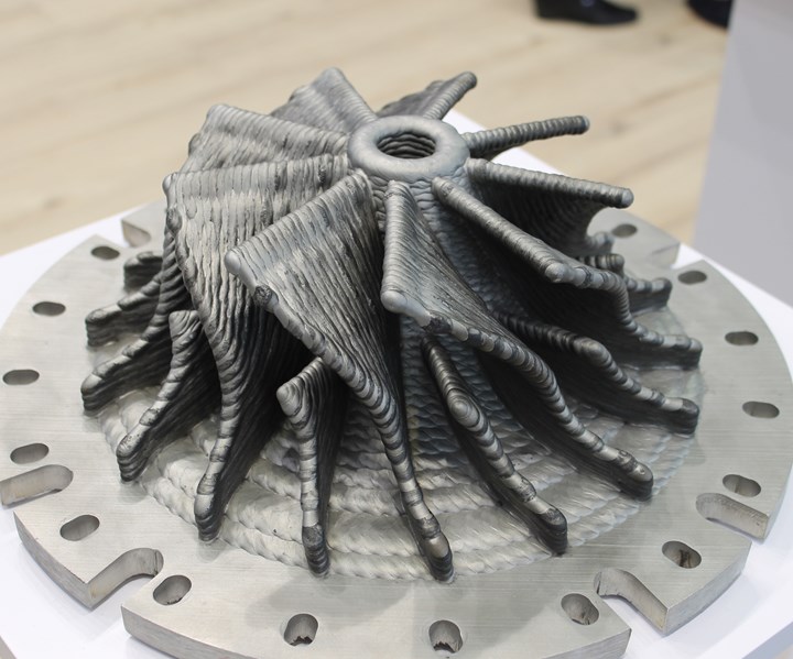 metal 3d printed impeller made with Gefertec system